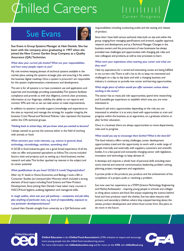 Group Systems Manager - Sue Evans - Chilled Education